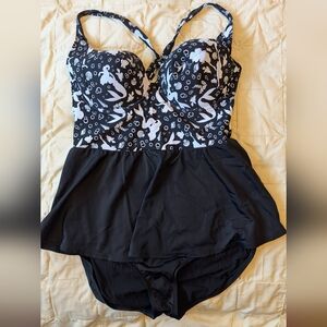 Disney Black and White Women Swim One Piece